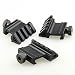 TACFUN 3 PCS Tactical 45 Degree Angle Offset 20mm Weaver Rail Mount Picatinny 4 Slot primary