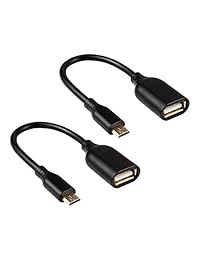 OTG Cable para Android macho Micro USB a USB A-Female, EVISTR USB 2.0 teléfono móvil OTG Cable 6 pulgadas en el Go adaptador para Samsung Sony, Android Smartphone Tablet