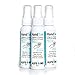 3-Pack HandSan Organic Hand Cleanser (3 x 60 mL) - No-Alcohol Antimicrobial Hand Sanitizer Spray With Vitamins & Moisturizing Nutrients - All-Natural Kid-Safe Formula - Kills 99.9% Of Germs