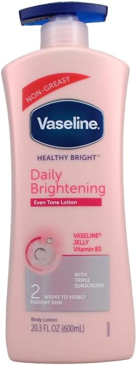 Vaseline Healthy Bright Daily Moisturizer 600ml Vitamin B3 Radiant Skin Lotion