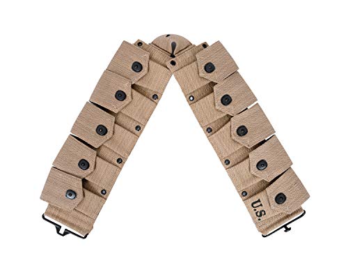 World War Replica US M1 Garand M1923 Cartridge Belt Will fit up to 48" Waist - Thumbnail 2