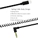 Dreamvasion Aux Cord for iPhone X 8, Spring Audio Adapter Cable with 3.5mm Headphone Jack 90 Degree [Extend to 6ft] for iPhone 7 7 Plus / 8 8 Plus / X, iPad to Car Stereo / Speaker, Support iOS 11.4