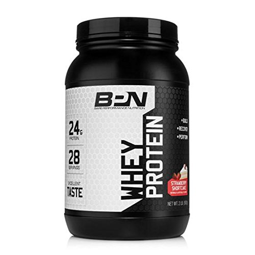 BPN Whey Protein Powder - 2 lb. 28 Servings (Strawberry Shortcake)