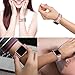 Wearlizer Light Purple Thin Leather Compatible with for iWatch Band 38mm 40mm Womens Slim Sport Strap Replacement Wristband Leisure Small Bracelet (Rose Gold Metal Clasp) Series 5 4 3 2 1 Edition