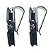 homEdge Sun Visor Clip, 2 Packs Sunglasses Holder for Car Sun Visor, Car Sunglasses Clip, Glasses Hanger Mount with Card Clip-Silver