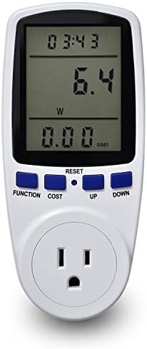 Newforshop Plug Power Meter - LCD Plug Energy Socket Energy Monitor For Power Consumption Cost - Reduce Your Energy Costs