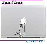 Circle Love Computer Decals Cartoon Simon'S Cat Hold Logo For Apple Sticker For Macbook Skin Air 11 13 Pro 13 15 17 Retina Laptop Car Wall Ad Vinyl Decal