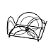 Spectrum Diversified Flower Flat Napkin Holder, Black (97910)