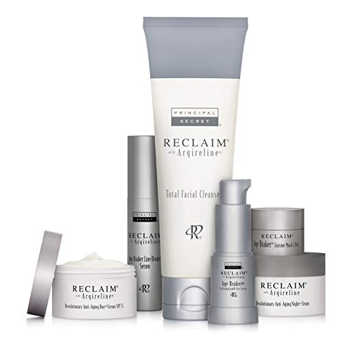 Principal Secret – Reclaim Daily Anti-Aging Essentials Kit – Introductory Skincare System with Argireline – 6 Piece/30 Day Supply