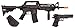 Crosman 50030 Elite Front Line Force Airsoft Rifle and Pistol Kit