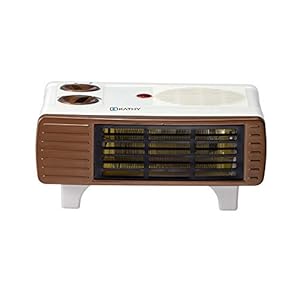 kathy Blow Hot 2000-Watt Fan Room Heater ISI certified, Ideal for Small to Medium Room/area (White, Brown)