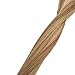 Clip in Hair Extensions Blonde Highlights Clip ins Real Human Hair Extensions Double Weft 15 Inch Straight Golden Brown Mixed Bleach Blonde Balayage Human Hair Clip in Extensions for Women 70G 7PCS