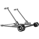 Parkerpro Mini Bike Wheelie Bar Kit, 70mm Wheels, Fits 99cc 105cc | 4-Point Adjustable Balance Point, 70 x 51 mm Soft Compound Wheels, Bolt-On with Included Hardware, Beginner to Intermediate