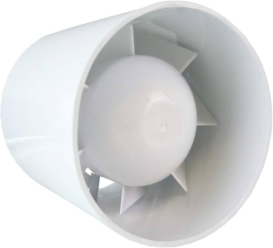 Cost Wise in-line extractor fan for bathrooms,kitchens,utility and laundry room,removes moist air and prevents mould and condensation,100mm diameter