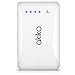 Akiko 9000mAh Ultra Slim Premium External Battery Pack Charger Powerbank with Dual USB Port (2.1A/ 1.5A Output) -Retail Packaging - White