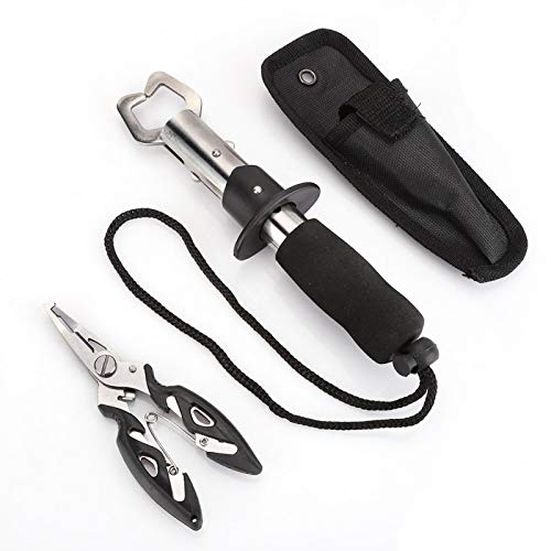 Edelstahl Kleiner Kontrollgriff Gerader Griff Angelwerkzeug Angelzange Angelgriff zum Angeln mit Feder – Bild 3