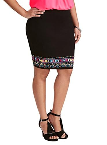 Torrid Embroidered Ponte Mini Skirt in Kuwait Whizz Skirts
