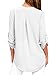 FARYSAYS Women's Casual High Low T Shirt V Neck Cuffed Long Sleeve Button-up Blouse Tops (6 Colors, S-XXL)