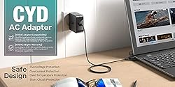 CYD 24W 12V 2A Laptop Charger Compatible for Asus