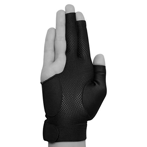 Kamui New 2017 Billiard GLOVE - QuickDry - For RIGHT Hand - Black (S) - Thumbnail 2