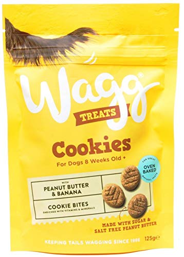 Wagg Dog Food (Peanut Butter Cookies With Banana 3 x 125g)
