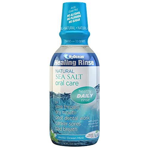 H2Ocean Healing Rinse Mouthwash Great Tasting Sea Salt & Xylitol Mouth