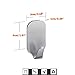 Adhesive Hooks Wall Hooks Hangers Stainless Steel Waterproof Towel Hooks Holder for Hanging Keys, Robe, Coat, Towel, Bags, Home, Kitchen, Bathroom-6 Pack