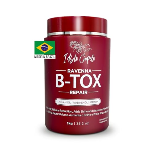 I Belli Capelli Ravenna Repair Hair Treatment - Formaldehyde-Free, Long-Lasting Anti-Frizz, Smoothing B-Tox Treatment for Hair, 35.2 oz (1 kg)