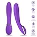Silicone Vibrator, Bestimulus 12 Speeds G Spot Vibrator USB Rechargeable Vibrating Massager (Purple)