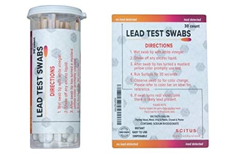 Scitus Lead Test Kit With 30 Testing Swabs Rapid Test Results In