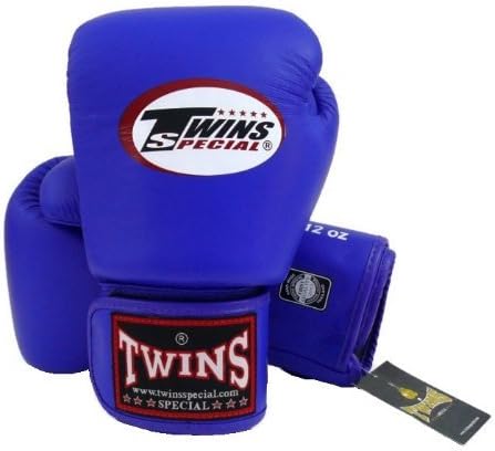 Twins Special - Boxing Gloves BGVL3, Color: Black Red Green Orange White Blue Pink, Size: 10 12 14 16 oz. Training, Sparring Gloves for Muay Thai, Kick boxing, MMA (blue, 8 oz)