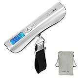Camry Luggage Scale 110 Lbs Capacity Large and Blue Backlight LCD Display New Arrival, Silver, One Size