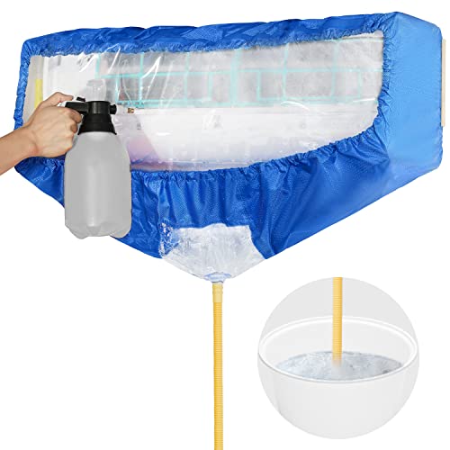 Split Air Conditioning Service Bag with Water Pipe, Wall Mounted Air Conditioning Cleaning Kit (Small)