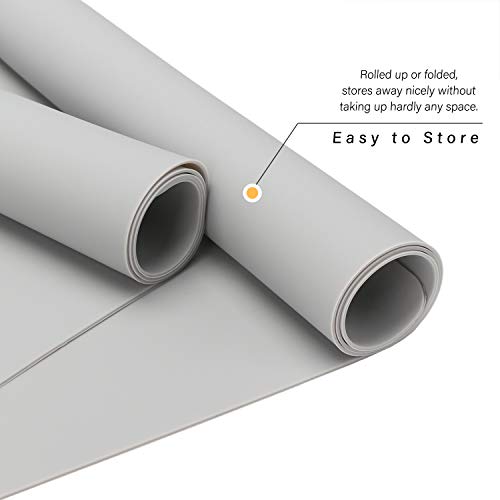 Oversize Silicone Mat for Crafts, Gartful 27.5 x 19.6 inches Epoxy Resin Jewelry Casting Molds Premium Silicone Placemat Nonslip Nonstick Countertop Protector, Light Grey