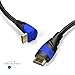 90° Angled 4K HDMI Cable – 25ft – with A.I.S. Shielding, Designed in Germany (Supports All HDMI Devices Like PS5/Xbox, Switch – 4K@120Hz, HDCP, High Speed HDMI with Ethernet, Black) – CableDirect