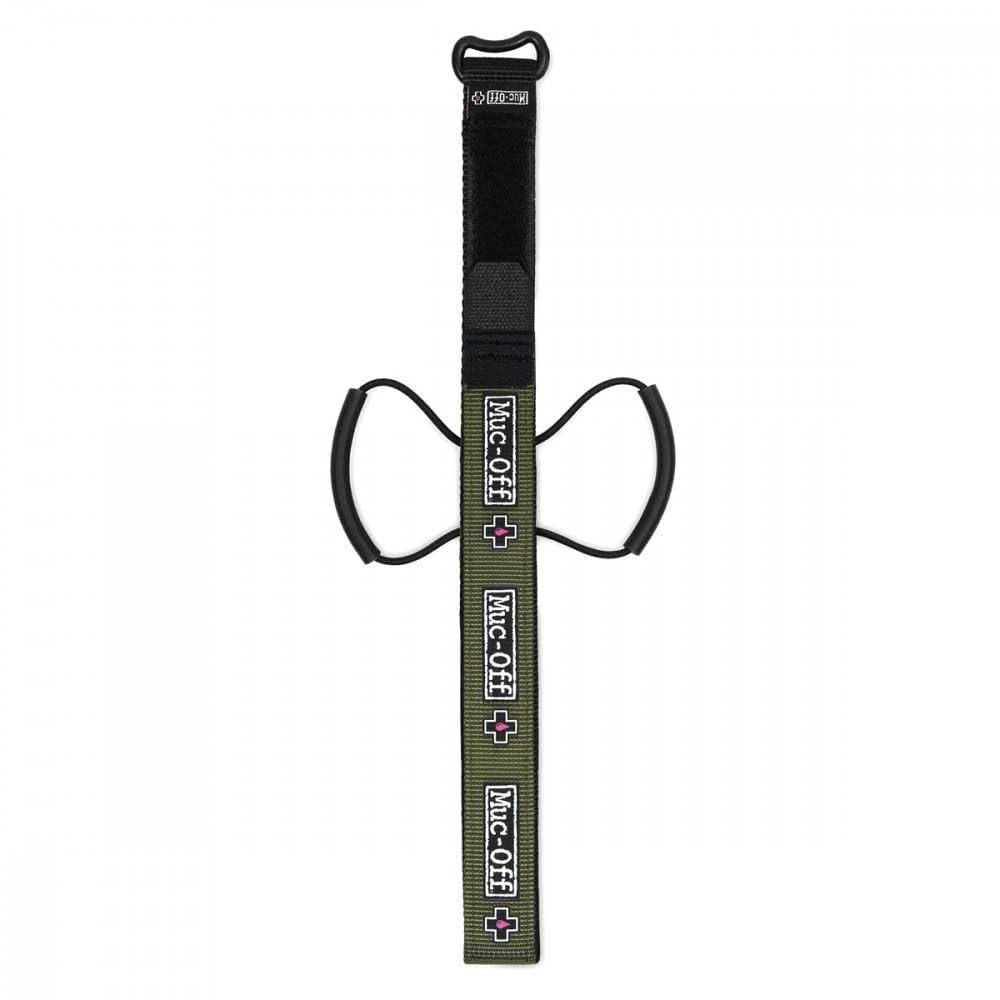 Muc Off Utility Frame Strap - Ultra-Durable Adjustable Bike Frame Strap for Tools, Tubes, and Repair Kits - Waterproof and Secure Fastener - Bike Accessories - Green