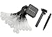 Icicle Solar Christmas String Lights, 15.7ft 8 Light Modes 20 LED Water Drop Fairy String Lighting for Outdoor & Indoor, Home, Patio, Lawn, Garden, Party, and Holiday Decorations (Warm White)