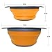 TedGem 2 Pack Collapsible Colanders Set,  Food-Grade Silicone kitchen Strainer Space-Saver Folding Strainer Colander, Dishwasher-Safe