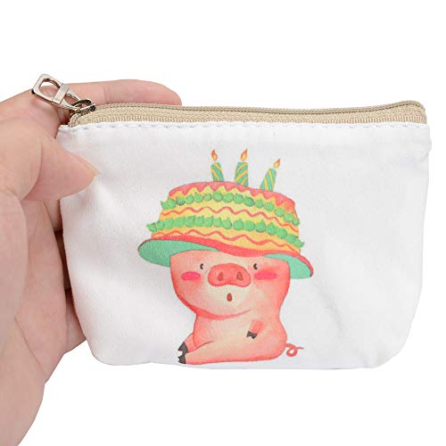 Women and Girls Cute Fashion Coin Purse Wallet Bag Change Pouch Key Holder (Small Pink Pig) - Thumbnail 5