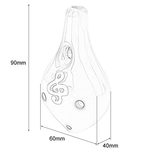 Classic Mini 6 Holes Ocarina Color Musical Instrument Glaze Ceramic Flute
