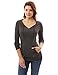 PattyBoutik Hooded Crossover V Neck Trim Long Sleeve Tunic