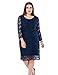 Chicwe Women's Plus Size Lined Lace Dress - Knee Length Work Casual Party Cocktail Dress