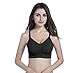 SUEKAPHIN 2PACK Nursing Bra Wireless Bra Women s Sleeping Maternity Bra Breastfeeding Bra Black Gray 2pcs Pack Medium Black gray