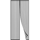 Hoobest Magnetic Screen Door-Heavy Duty Mesh & Full Frame Velcro Fits Doors Openings Up to 34"x82"
