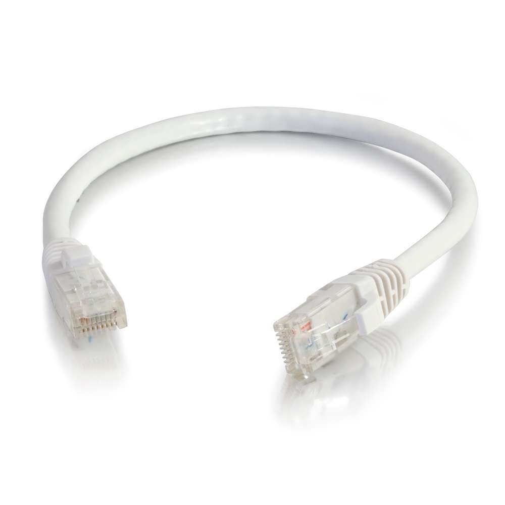 C2G Cat6 Booted Unshielded (UTP) Network Patch Cable - Patch cable - RJ-45 (M) to RJ-45 (M) - 7 m - UTP - CAT 6 - molded, snagless, stranded - white