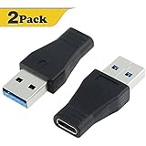 Warmstor 2 Pack USB-C USB 3.1 Type C Female to USB 3.0 A Male Adapter Converter Support Data Sync &amp; Charging