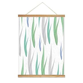 Hanging Poster NO Magnetic Wooden Framed, Colorful Leaves Fulfilled Home Wall Canvas Prints Decoration Ready to Hang - 18"x24" inches