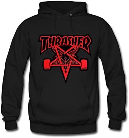 Thrasher Fashion Skateboard Men's Lightweight Fleece Hoodie Sweatshirt