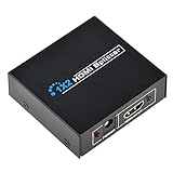SANOXY Full HD 1x2 Port HDMI Splitter Amplifier Repeater 3D 1080p Female Switch Box Hub