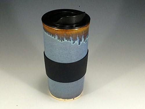 Blue and Bronze Travel Mug - Travel Coffee Cup